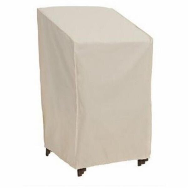 Mr. Bar-B-Q 30 x 27 x 48 in. 0.08-75G PP Elastic Taupe Stacked Chair Cover 100828 - main